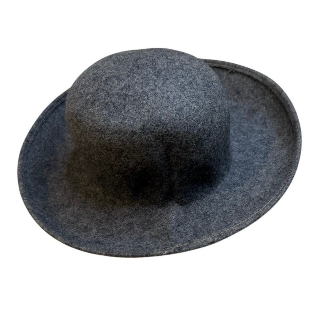 VTG Wool Bucket Modaine Heather Gray Boho Retro Made in USA Hat Women’s